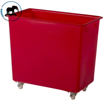 Bulk Trucks, 82x46x75cm, 227 Liter, Heavy Duty, Red, NORAH Plastics
