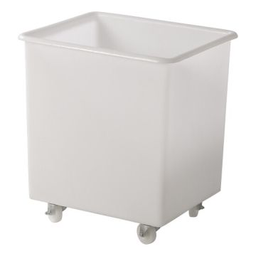 Food Grade, Trolley Cart, 135 Liter, White, NORAH Plastics