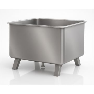 Bulk stainless steel container on legs, capacity 825 liters, NORAH INOX