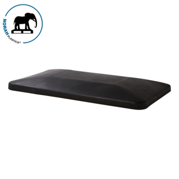 Black lid suitable for transport cart 340 litres, NORAH Plastics