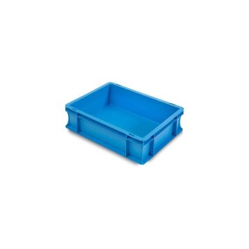 Stapelbak 40x30x12cm, inhoud 10 liter, blauw, NORAH Plastics