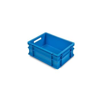 Stackable Blue Bins 40x30x17cm, capacity 15 litres, NORAH Plastics