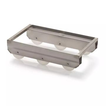 Stainless steel dolly for Euro Stacking bins 60x40cm, NORAH Plastics