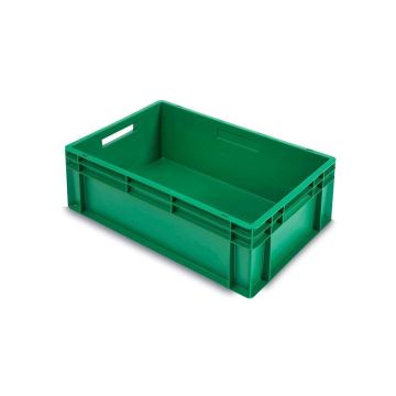 Stacking bin 60x40x22cm, capacity 45 litres, green