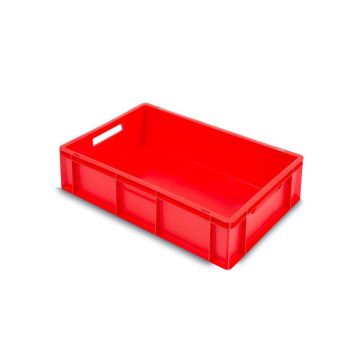 Red Stackable, Stackable Bins, 60x40x17cm, 33 liters, Closed made of plastic PP, NORAH Plastics