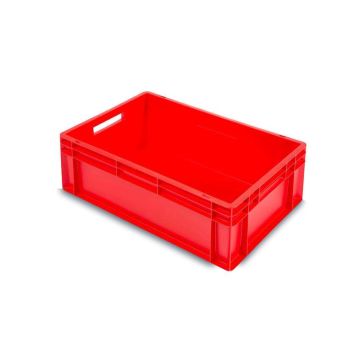 Red Stacking bin, 60x40x22cm, capacity 45 liters, NORAH Plastics