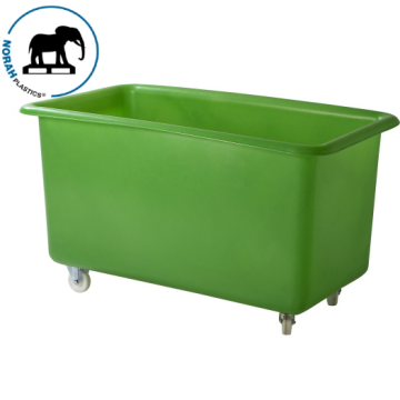 Plastics Laundry Trucks 141x78x79cm, capacity 450 litres, Green, NORAH Plastics