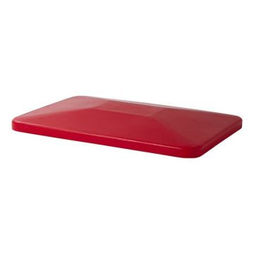 Red lid suitable for transport cart 340 litres, NORAH Plastics