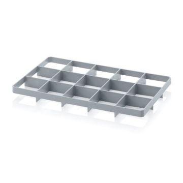 Bottom divider with 15 compartments, Ø 10.8 cm (4.25" inch)