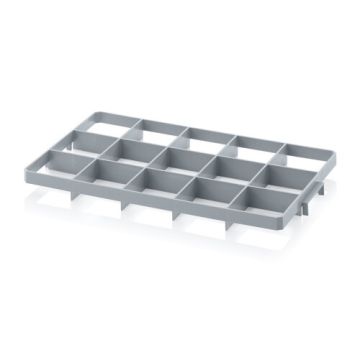 Top divider with 15 compartments, Ø 10.8 cm (4.55" inch)
