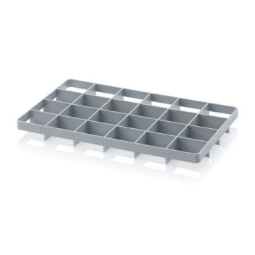Top divider with 24 compartments, Ø 8.5 cm (4.55" inch)