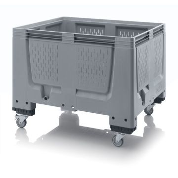Wheeled palletbox 120x100x93cm, 4 wheels, capacity 670 liter