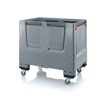 Foldable palletbox 120x80x114cm, 4 wheels capacity 700 liters, NORAH Plastics