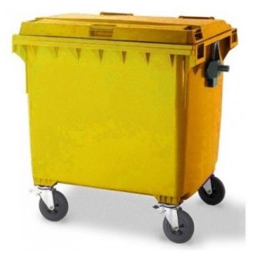 Wheelie bin 4 wheels, capacity 1100 liters