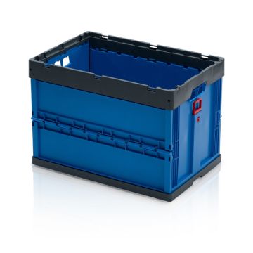 Vouwbak 60x40x42cm, inhoud 78 liter, Blauw, NORAH Plastics