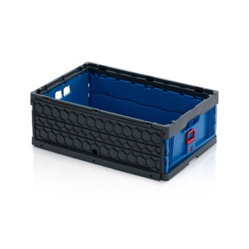 Folding bin with lid 60x40x22cm, capacity 38 liters, NORAH Plastics