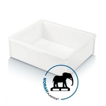 Stacking bin, 52x45,5x17cm, capacity 30 liters, NORAH Plastics
