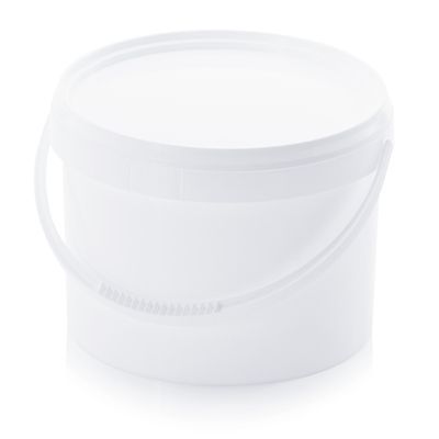 Round plastic hot sale pails