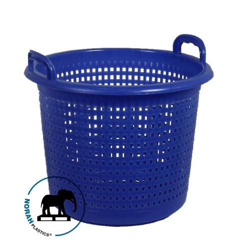 Unique Bargains Fruit and Vegetable Strainer Basket Plastic Double Layer  Washing Basket Blue Orange 19 x19 x 9 cm