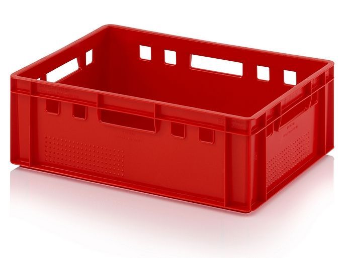 6 x e1 Euro meat box Stack crate Storage Box Butcher Box. transport box 