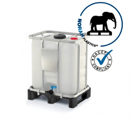 Mini IBC container, 80x60x100cm, capacity 300 liters