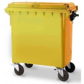 Wheelie bin 4 wheels, capacity 770 liters
