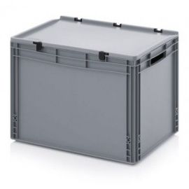Stacking case with lid 60x40x43,5cm, capacity 88 liters, NORAH Plastics