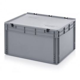 Volume Stacking bin with lid 80x60x43,5cm, capacity 172 liters, NORAH Plastics