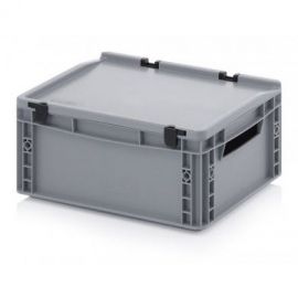 Stacking bin with lid 40x30x18,5cm, capacity 15 liters, NORAH Plastics