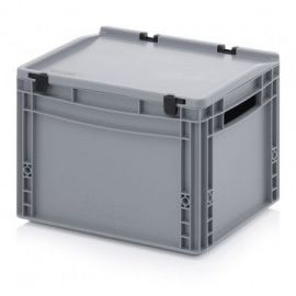 Stacking bin with lid 40x30x28,5cm, capacity 26 liters, NORAH Plastics