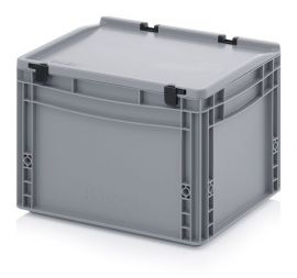 Stacking bin with lid 40x30x28,5cm, capacity 26 liters, NORAH Plastics