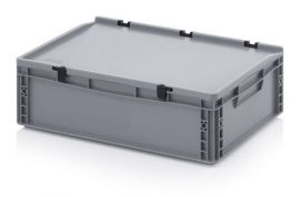Stacking bin with lid 60x40x18,5cm, capacity 35 liters, NORAH Plastics