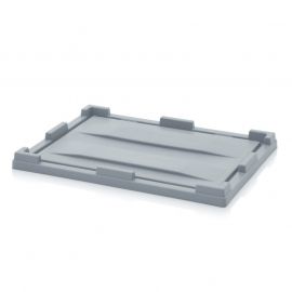 Mini pallet box lid 80x60x4cm, Grey, NORAH Plastics