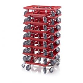 Dollie Stacker, Stainless Steel, Collecting Dollys, NORAH Plastics