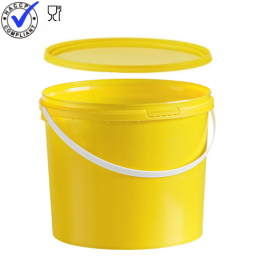 Pail with lid, capacity 5,5 liter