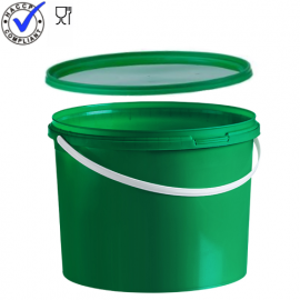 Pail with lid, capacity 10,5 liter
