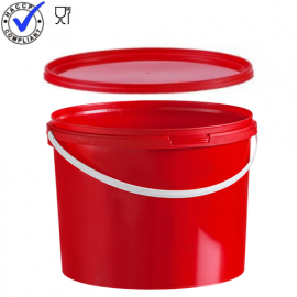 Pail with lid, capacity 10,5 liter