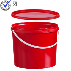 Pail with lid, capacity 5,5 liter