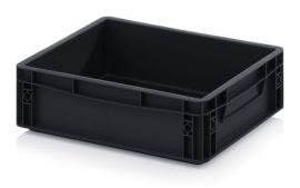 ESD stapelbak 40x30x12cm, inhoud 10 liter, NORAH Plastics
