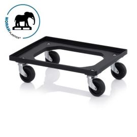 ESD dollie with 4 swivel castors and rubber wheels, NORAH Plastics