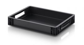 ESD Totes, Electronic Components Storage, 40x30x7,5cm, inhoud 6,9 liter, NORAH Plastics