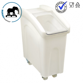 Ingredient cart with hinged lid, 60x28x73cm, capacity 65 liters, NORAH Plastics