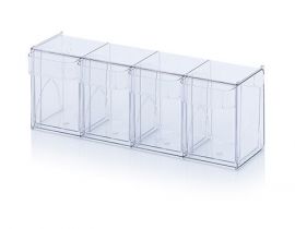 Clearboxes, Interlocking Tilt Totes, NORAH Plastics