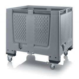 Wheeled palletbox 120x100x114cm, 4 wheels, capacity 900 liters