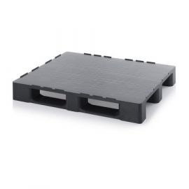 ESD pallet with raised edges and 3 slats - 120x100x15 cm