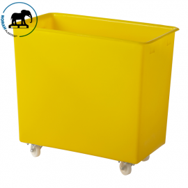 Cube Truck, 82x46x75cm, 227 Liter, Yellow, Food-Grade, NORAH Plastics
