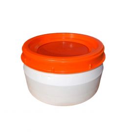 Plastic drum18 liters with screw lid closure, White, HDPE, NORAH Plastics