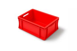 Euronorm stacking Boxes 40x30x22cm - Red, NORAH Plastics