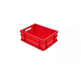 Plastic stacking bin, 40x30x17cm, Capacity 15 liters, Red - NORAH-Plastics