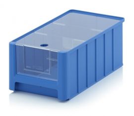 Linbin 35x21x15cm, capacity 8,6 liters with 2 dividors and dustcover, NORAH Plastics